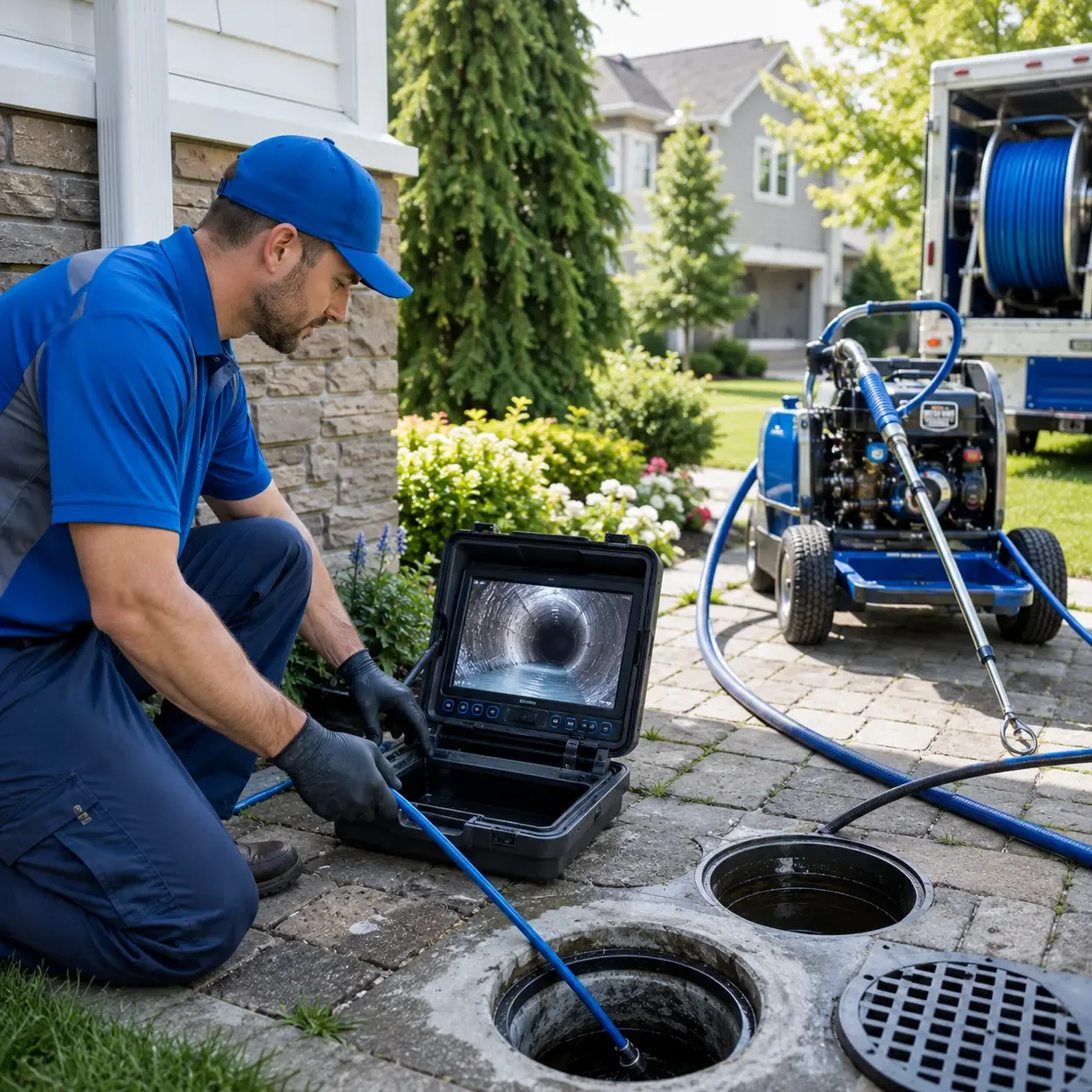 Outdoor drain cleaning professionals serving Edmonton, KY